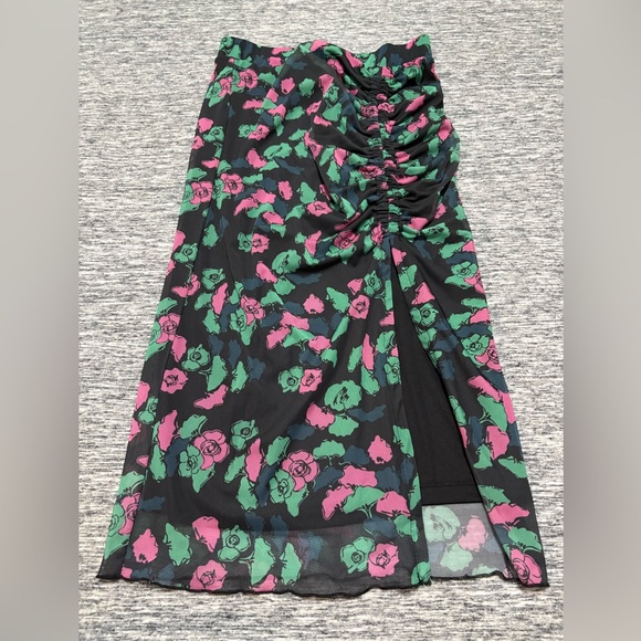 Noisy may Dresses & Skirts - Floral Midi Skirt Stretch Ladies Medium